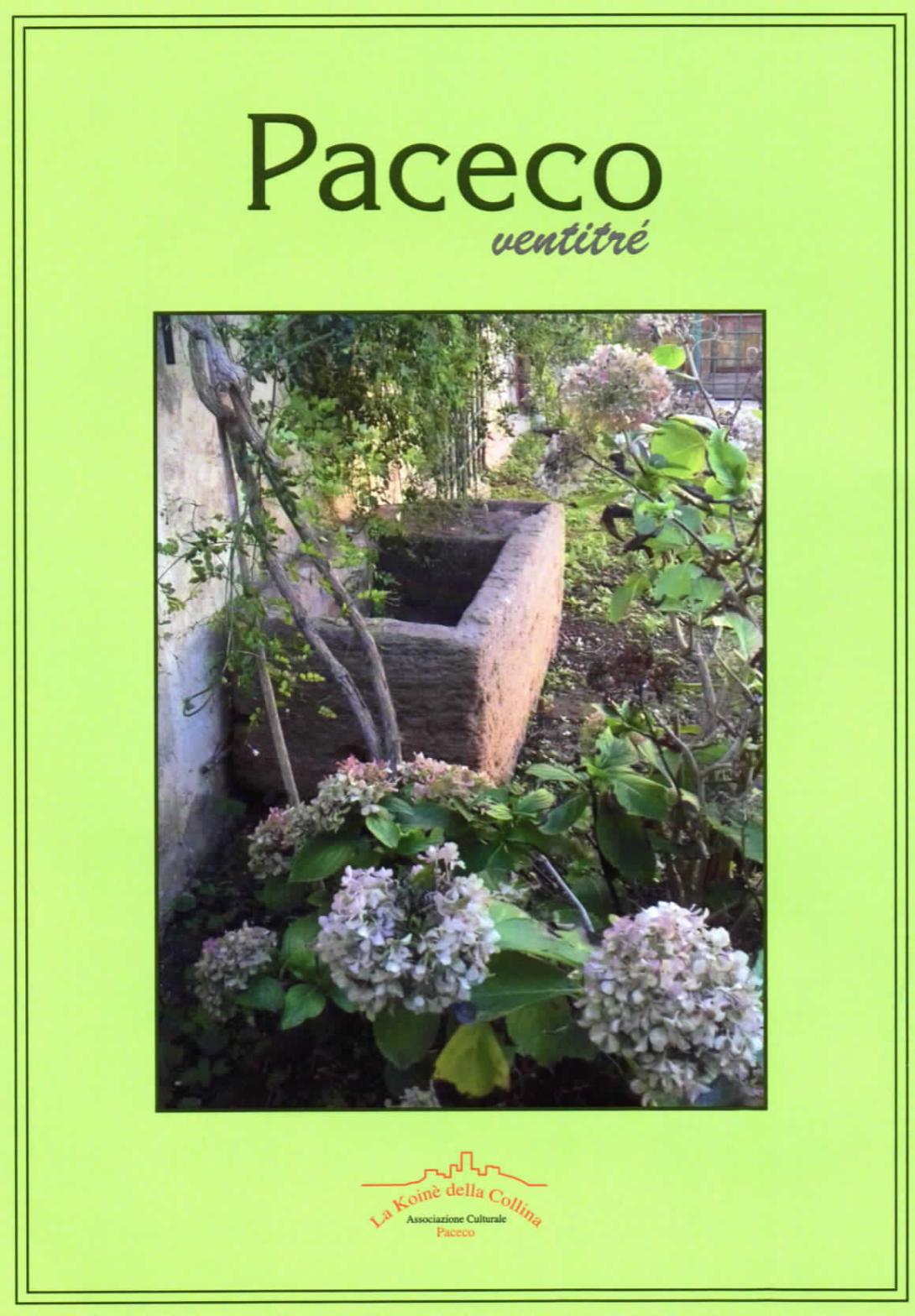Paceco 23, copertina